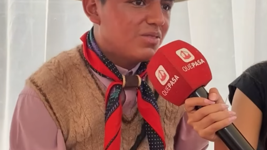 Juje�o se visti� de gaucho para la elecci�n del Paje 10: "es mi tradici�n"