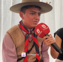 Juje&ntilde;o se visti&oacute; de gaucho para la elecci&oacute;n del Paje 10: "es mi tradici&oacute;n"