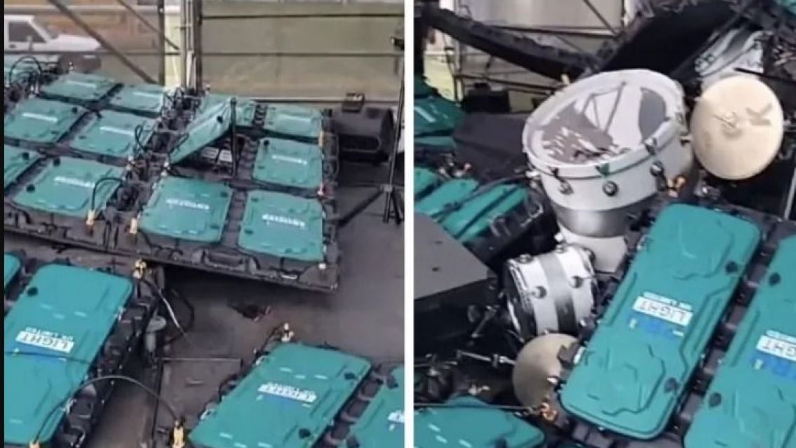 A horas de su show en Jujuy: una pantalla casi aplasta a Ke Personajes