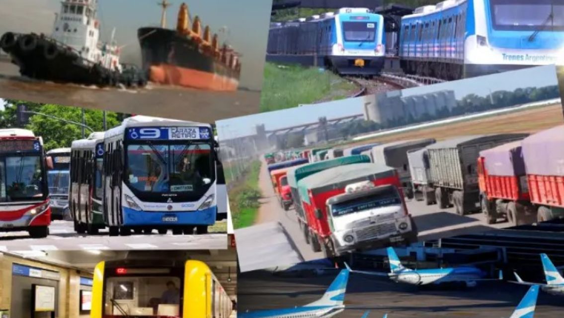 Se viene un paro nacional de transporte: no habrá ni colectivos, trenes y aviones