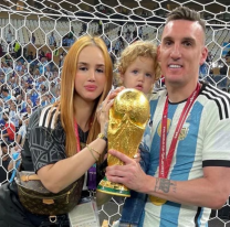 Armani estaba jugando con River y abandon&oacute; por lo que le pas&oacute; a su hijito