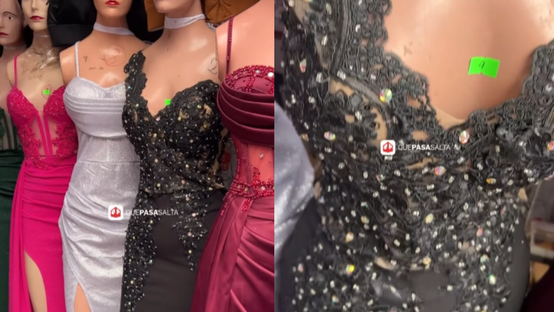 Vestidos de fiesta re baratos en Bolivia, acá en Jujuy una estafa de caros