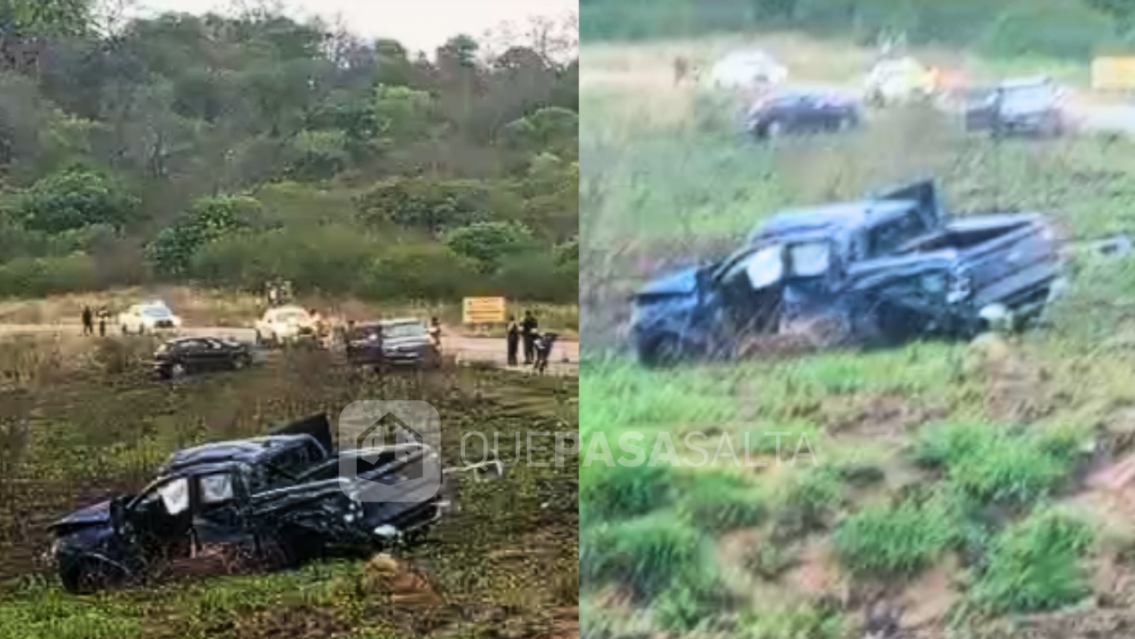 Terrible choque y vuelco en la ruta 9: "Una camioneta se prendi� fuego"