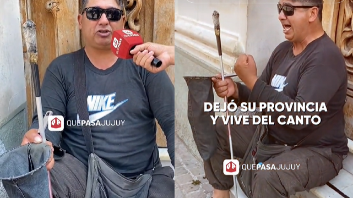 Canta igual a Camilo Sesto, artista callejero sorprende y emociona en Jujuy