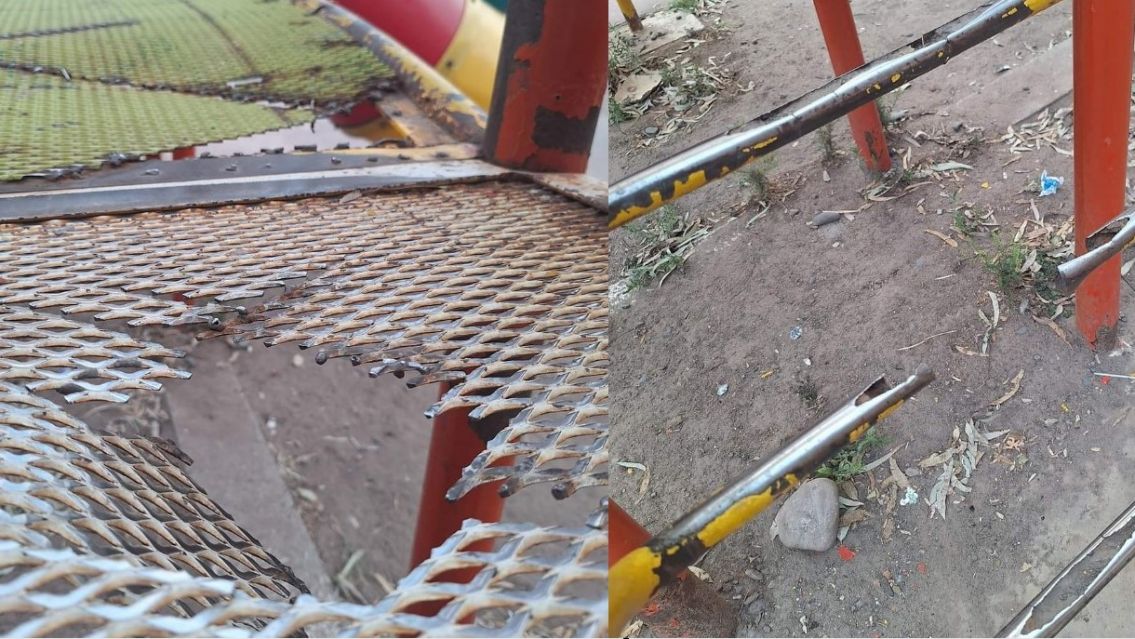 Los ni�os de Perico est�n en peligro: La plaza se convirti� en una peligrosa trampa