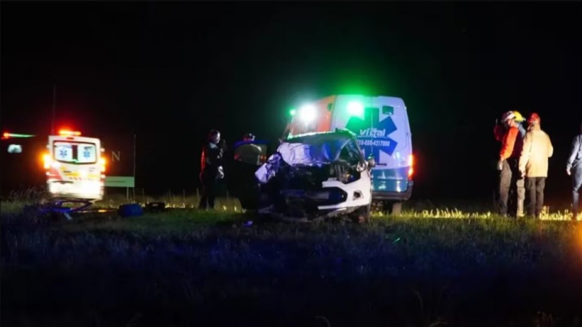 Una familia choc� contra un colectivo en plena ruta: muri� una nena
