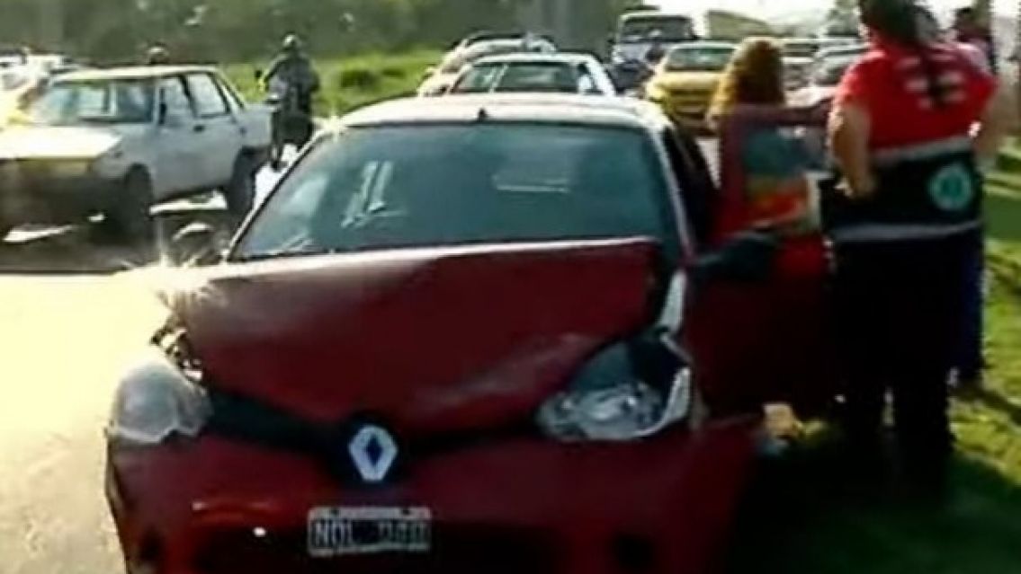 Triple choque en ruta nacional 66