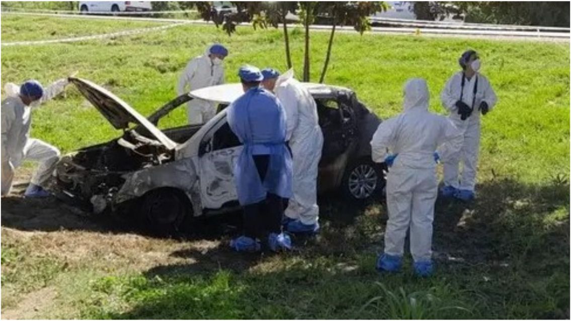 Revelaron el nombre del hombre que estaba dentro de un auto que se incendió