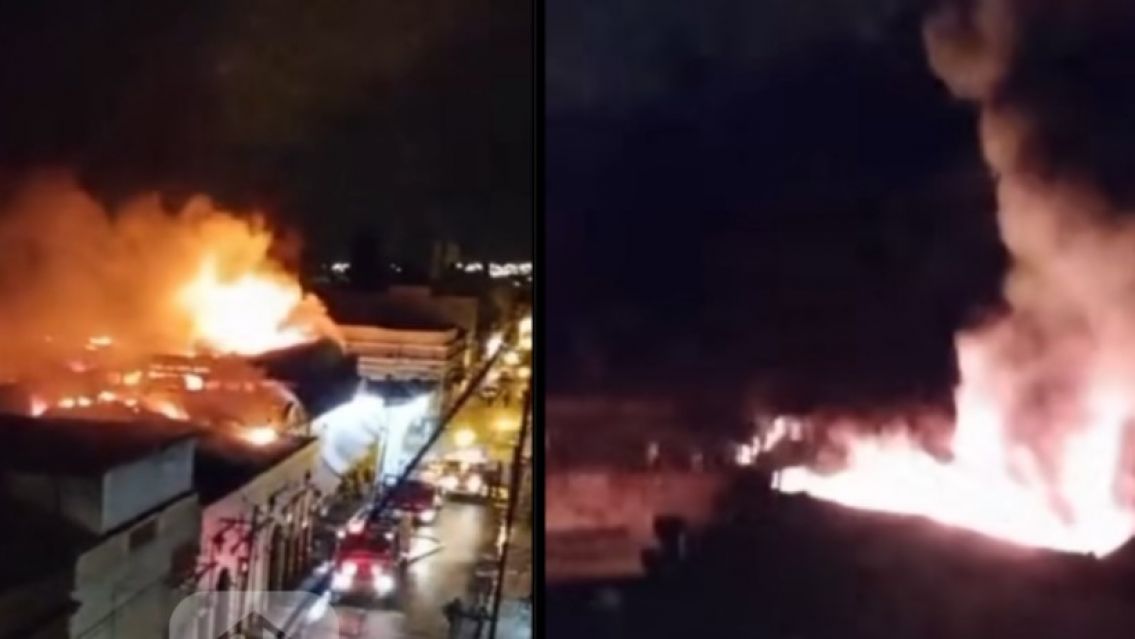 Se incendió uno de los mercados más grandes del norte argentino: conmoción total