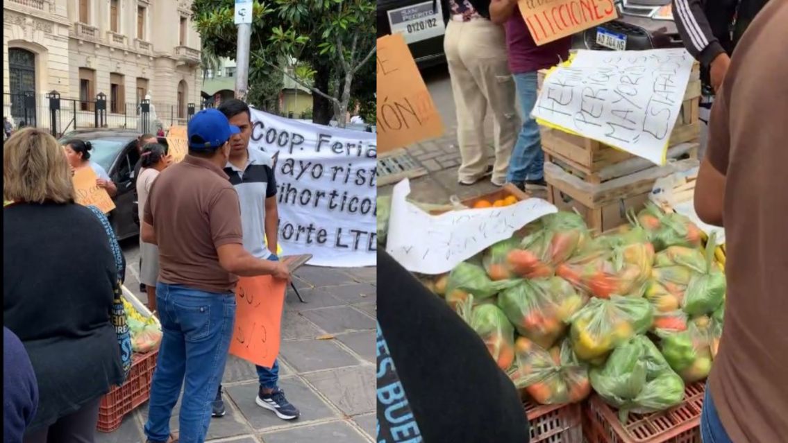 URGENTE: Productores regalan verduras en el centro de Jujuy