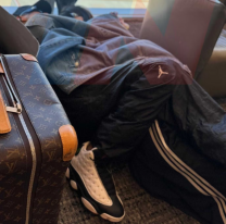 "De mal gusto", Wanda y L-Gante improvisaron una "cama" en pleno aeropuerto