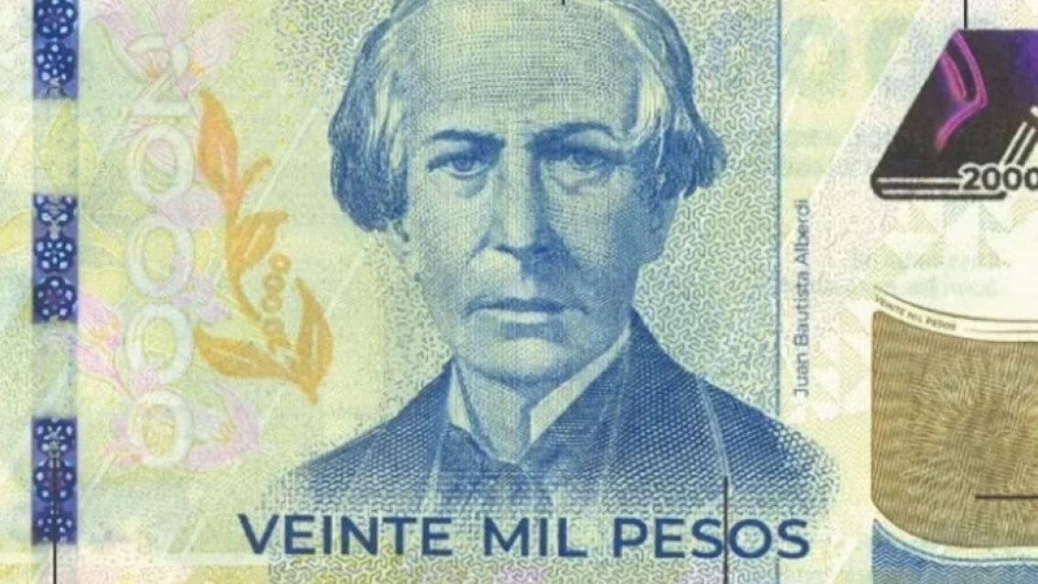 Empieza a circular el nuevo billete de $ 20 mil