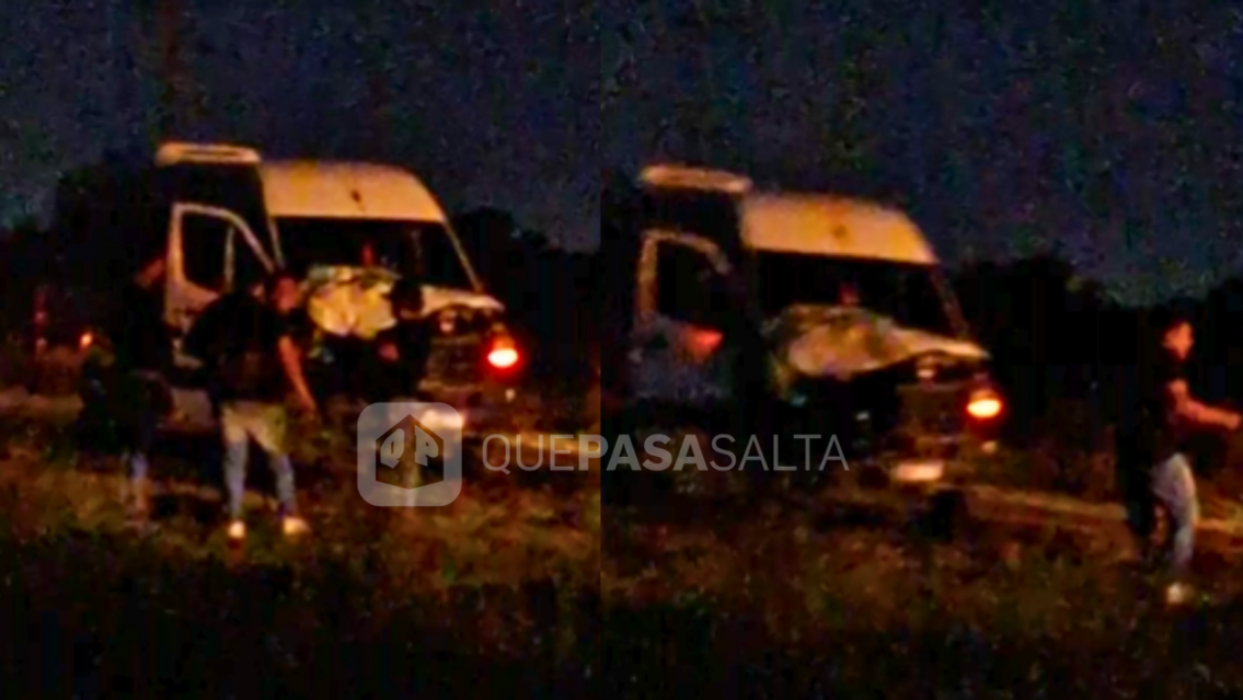 Grupo Coroico tuvo un terrible accidente en Ruta 34: "Se les cruzó un caballo"