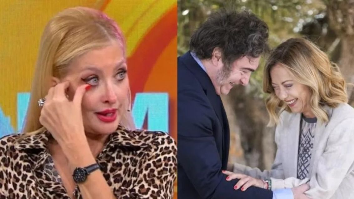 Javier Milei se mostr� cercano a Giorgia Meloni, y �puso celosa a Yuyito Gonz�lez?: el video