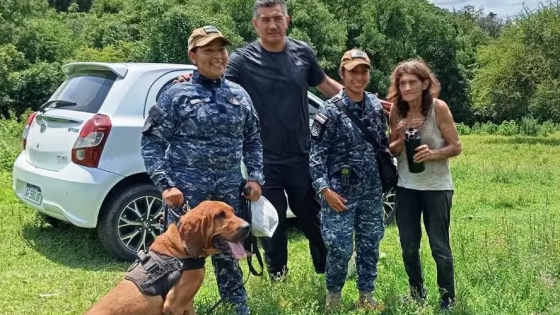 Una perrita hizo el milagro y encontr� a la abuelita desaparecida en Los Perales