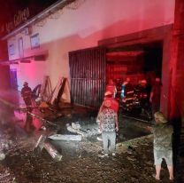 Incendio en Perico: agroqu&iacute;mica en llamas tras el temporal