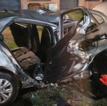 Terrible choque frontal en El Carmen: as&iacute; qued&oacute; el auto