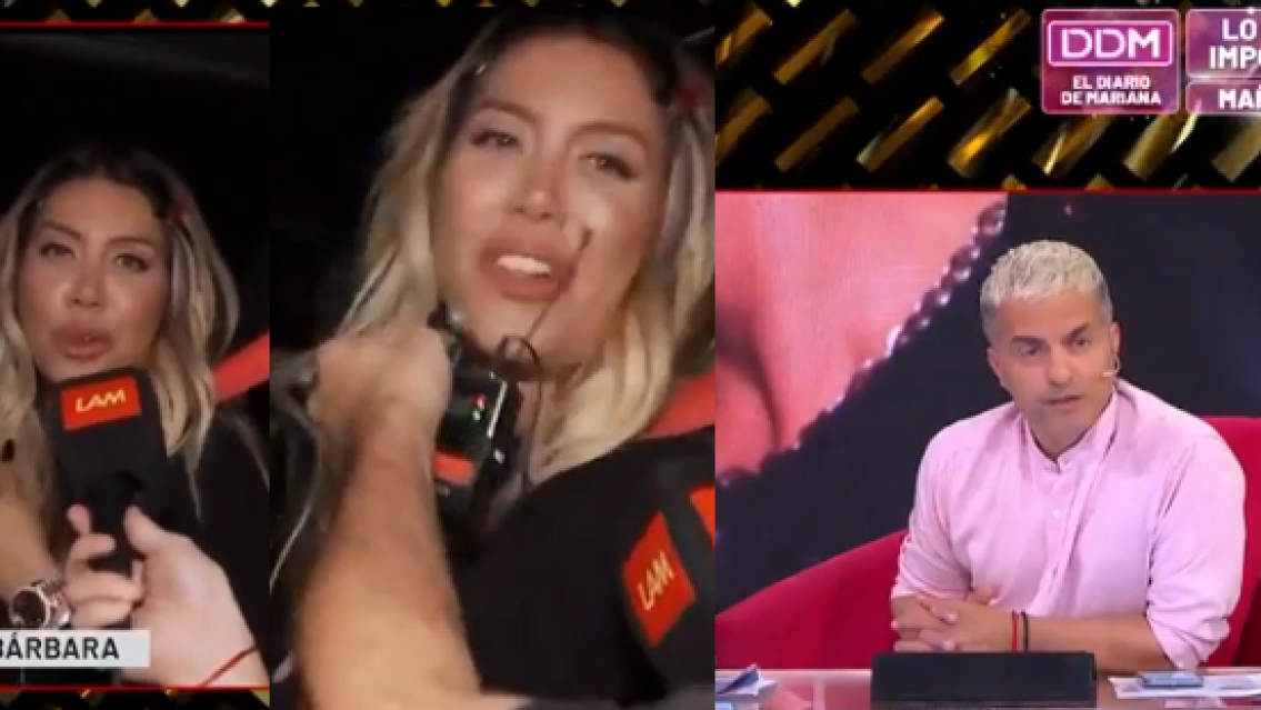 �Est� bien? Qu� le pasa a Wanda Nara en la cara...