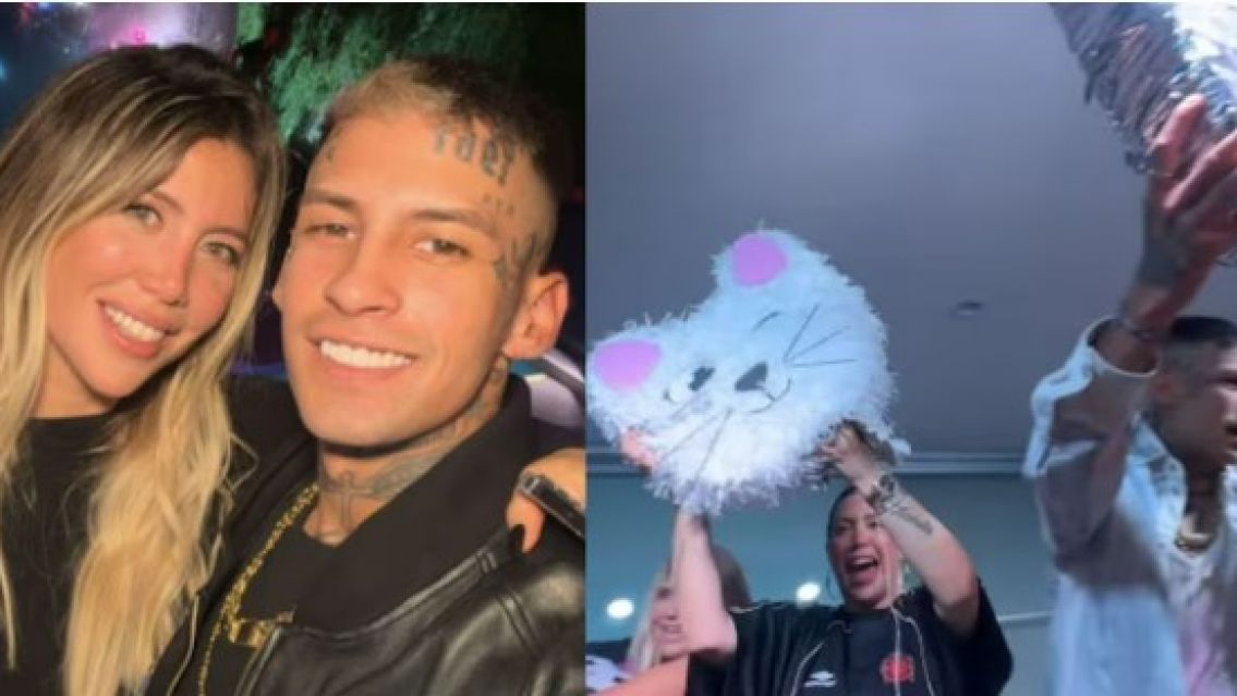 Se conoci� el explosivo contenido de la pi�ata de Wanda Nara: "Sabor gourmet"