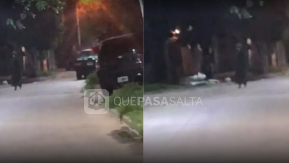 Tiktoker grab� un "duende" en plena madrugada y se hizo viral