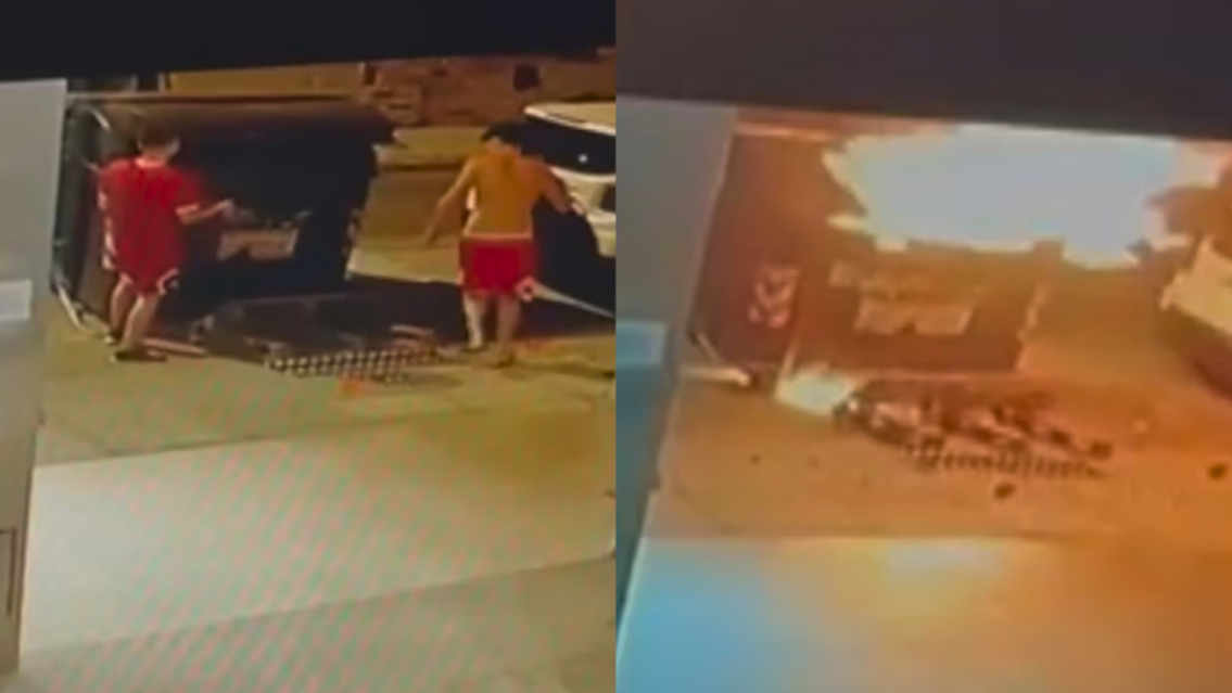 Contenedor de basura se prendió fuego y causó lo peor: hay 7 heridos