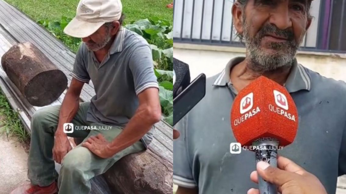 La dura realidad de Roberto, un abuelo jujeño que asiste a un comedor para sobrevivir