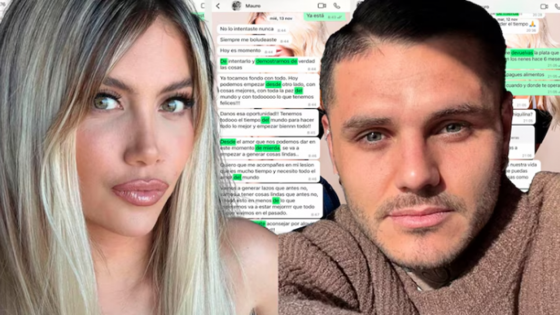 "�Qu� hiciste en el ba�o" Mauro Icardi sigue mostrando chats de Wanda Nara