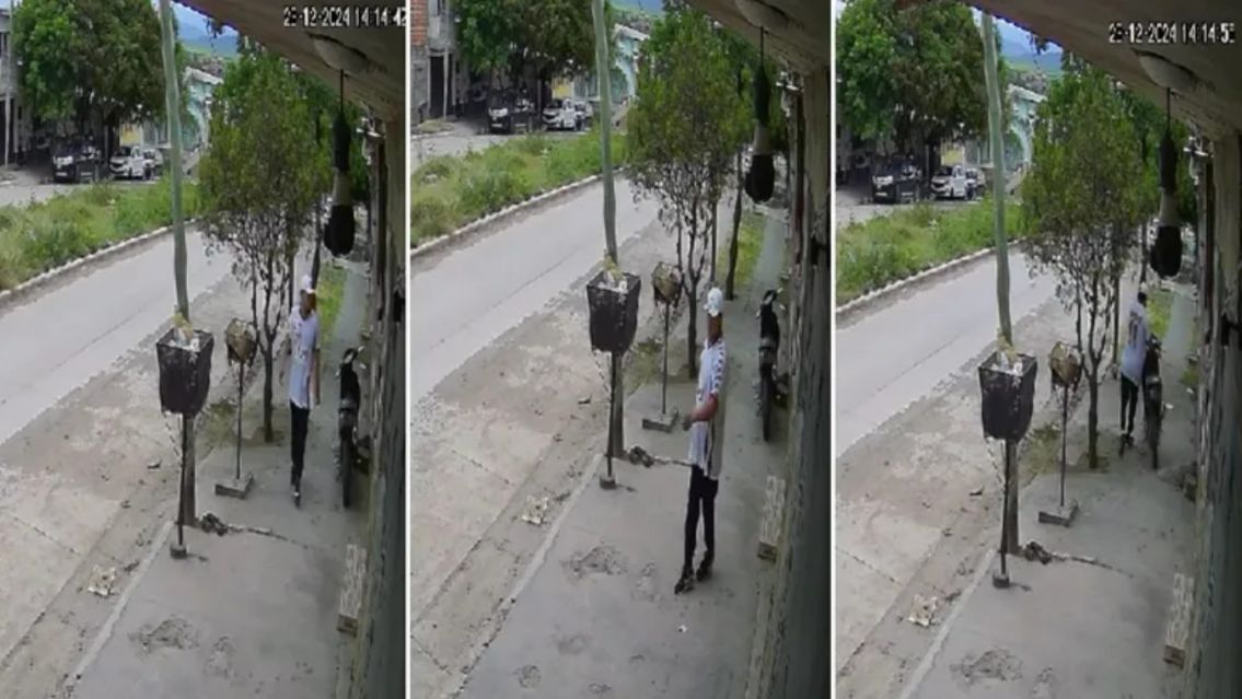 En plena Navidad se robó una moto de Alto Comedero: Los buscan por todos lados