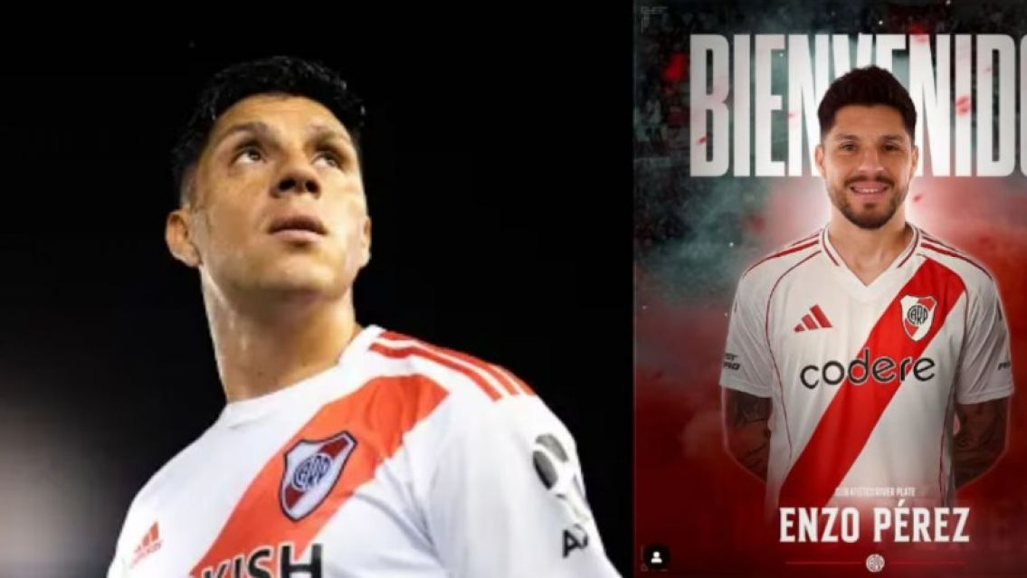 River anunció la vuelta de Enzo Pérez: "Bienvenido a tu casa"