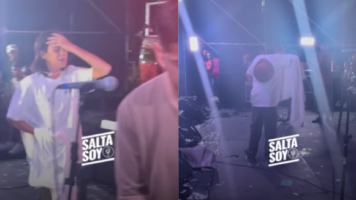 Valentino Merlo se puso a llorar por la lluvia en Salta: tuvo que suspender