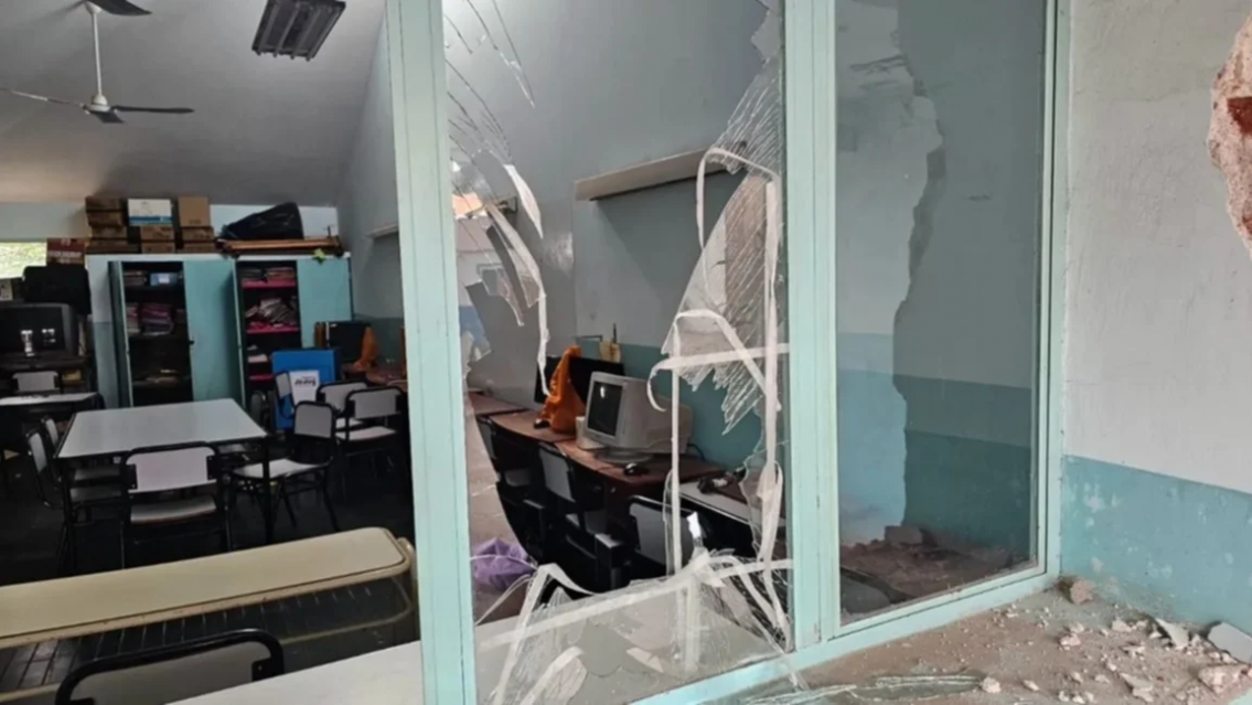 Robo a una escuela jujeña: rompieron todo, revolvieron todo y la desvalijaron