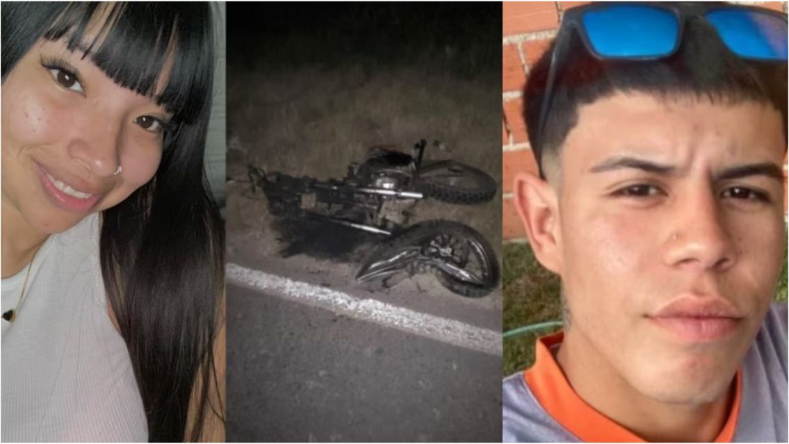 Chocaron y mataron a una pareja que viajaba en moto