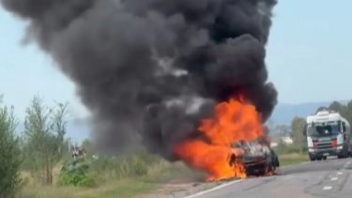 Choque, fuego y desesperación: terrible siniestro en Ruta Nacional 34