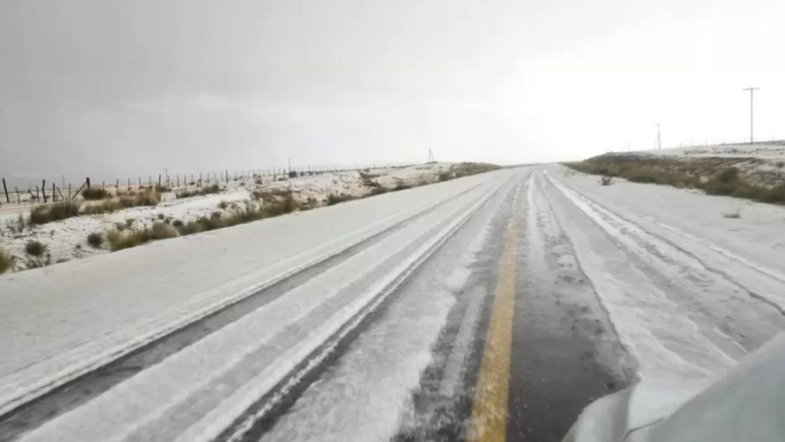 Brutal caida de granizo en Abra Pampa y Alerta Amarilla para gran parte de Jujuy