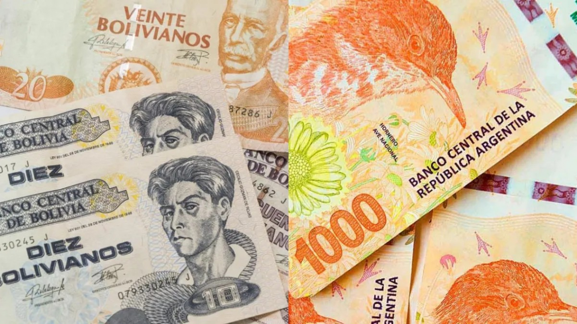 Peso argentino versus peso boliviano, cuánto te dan por $1.000