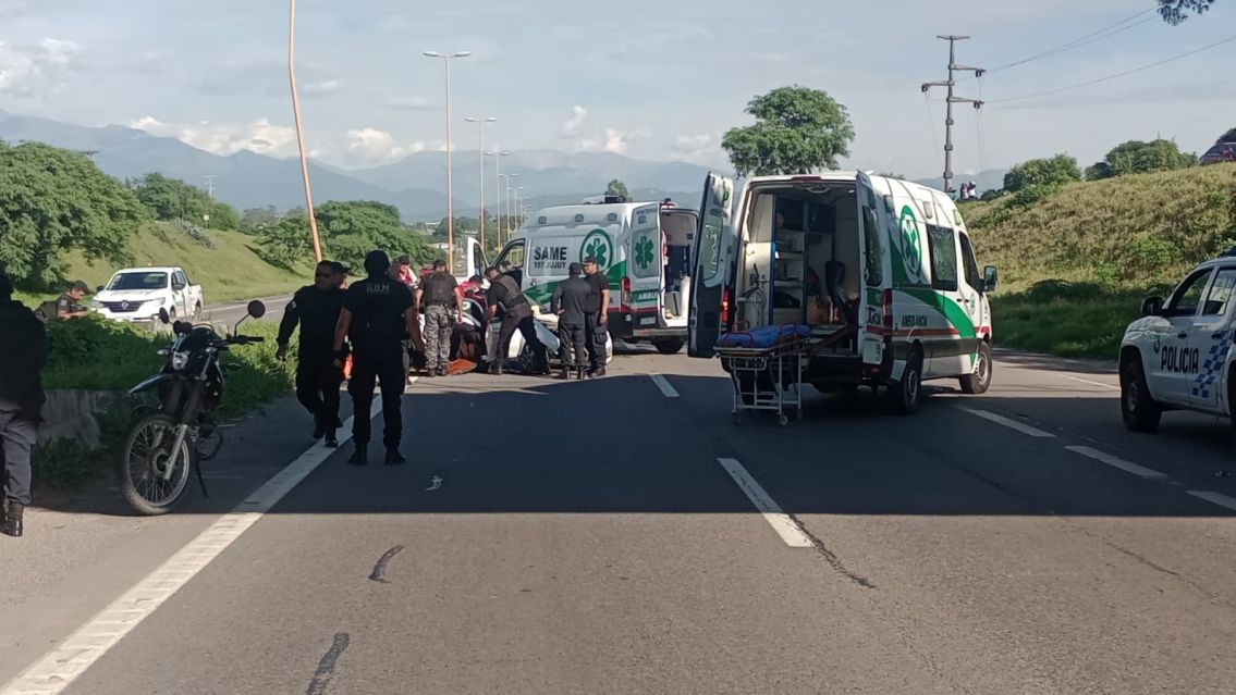 Terrible accidente en la 66: autom�vil pierde el control y termina en sentido contrario