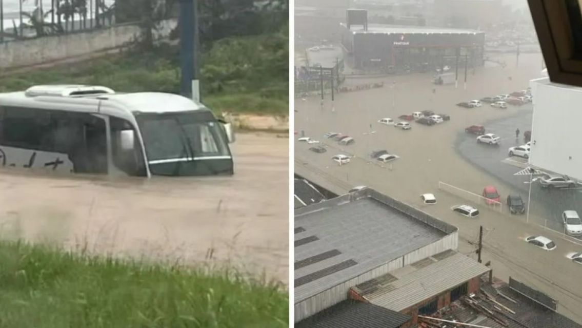 Alerta en Florianópolis: piden a los turistas no salgan de sus casas por las inundaciones