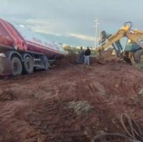 Impresionante vuelco de un camión en Ruta 9 camino a Abra Pampa
