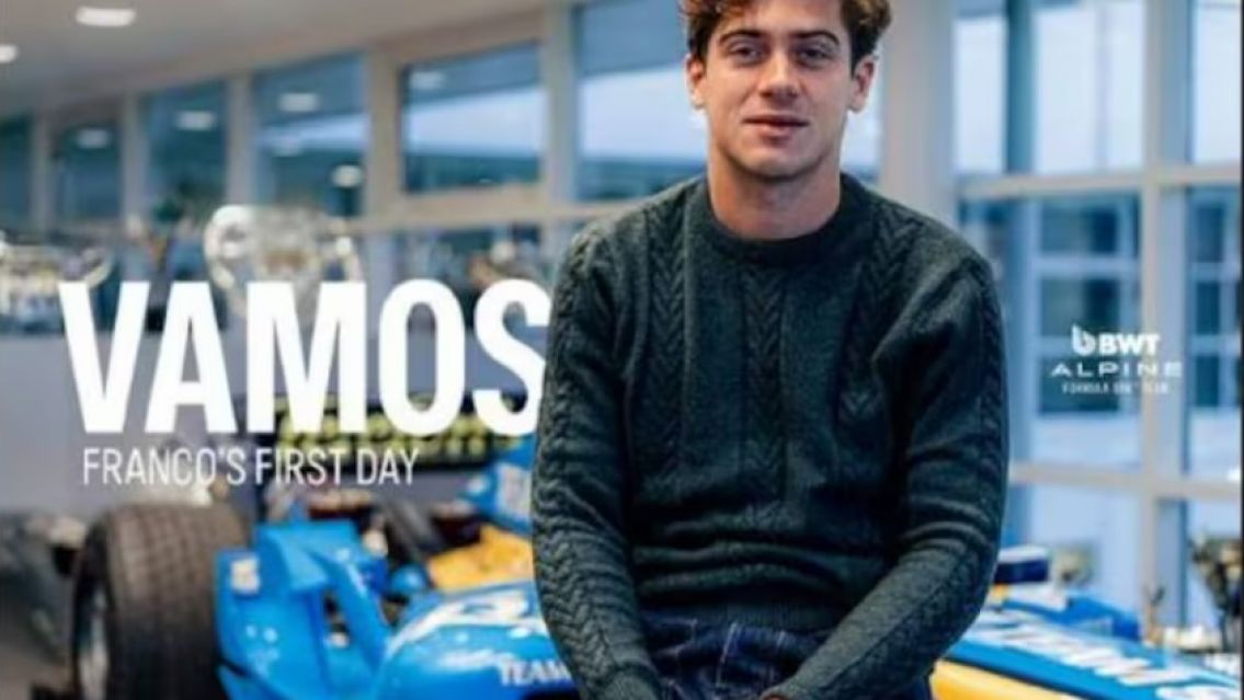 Aparecieron las primeras fotos de Franco Colapinto como piloto de Alpine