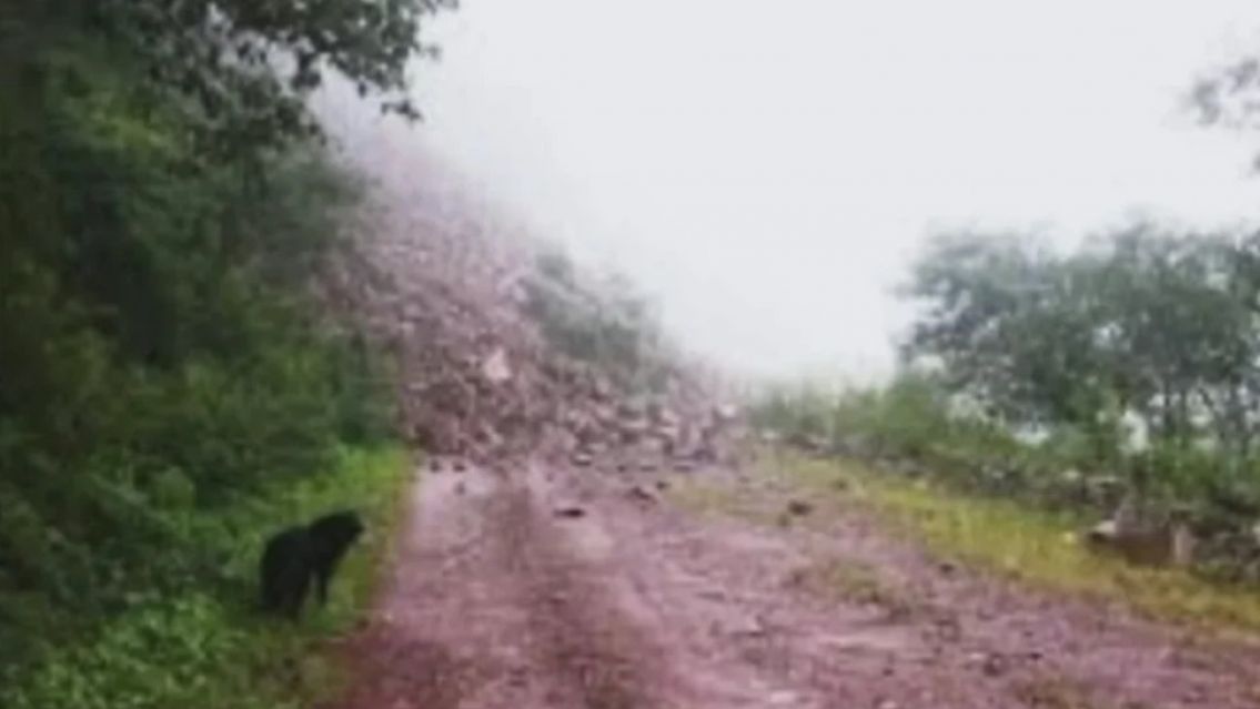 Corte total por derrumbe en ruta provincial 83 empalme ruta nacional 34