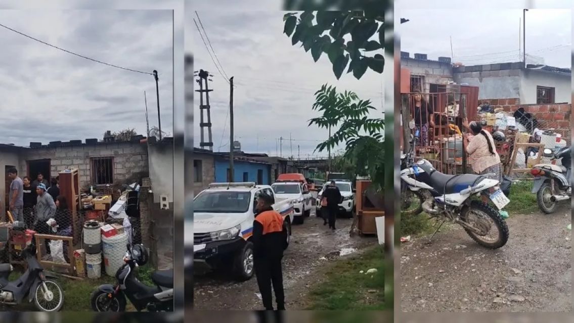 El temporal dej� decenas de familias evacuadas y con p�nico en barrio Belgrano