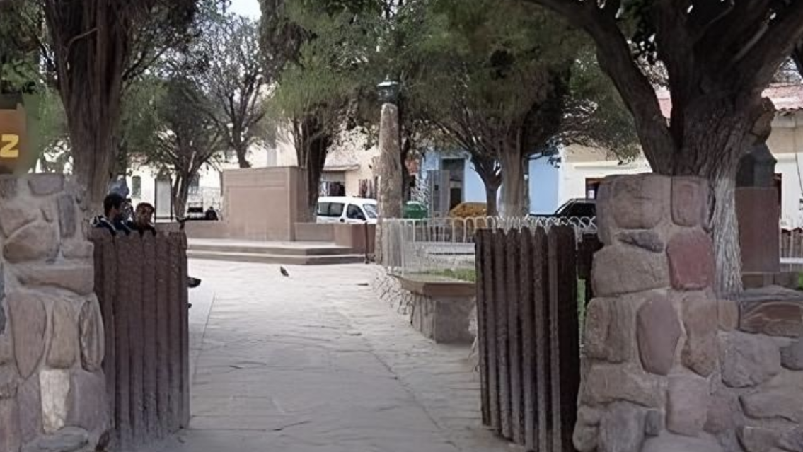 Changuito de 5 a�os lloraba de dolor en una plaza de Humahuaca