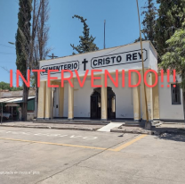 Escándalo en el Cementerio Cristo Rey: quedó intervenido