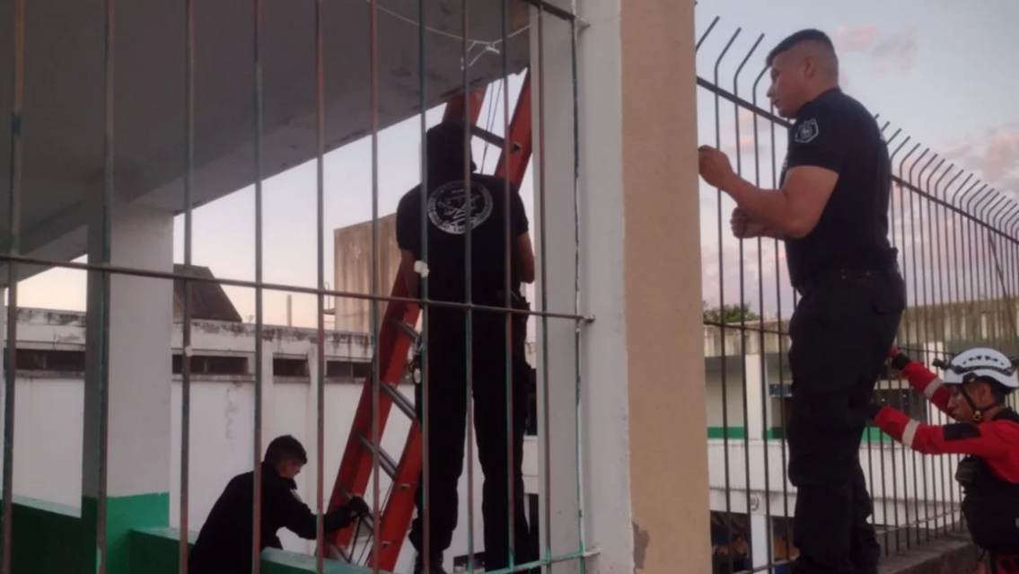 Intentó robar una escuela a plena luz del día: esto le hicieron los policías