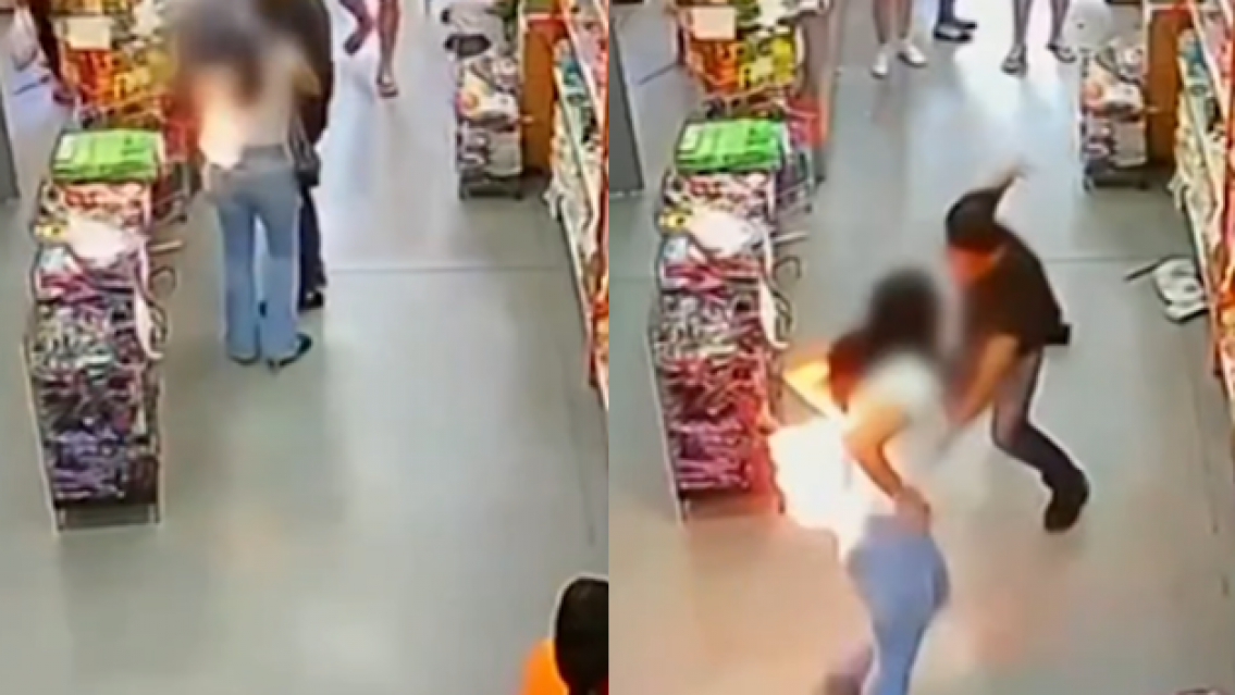 A una mujer se le explotó el celu en el bolsillo y se prendió fuego todo