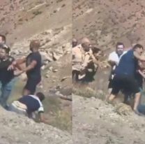 Brutal pelea en el paso fronterizo con Chile: Hay varios heridos