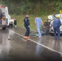Muri&oacute; una nena junto a su pap&aacute; en un terrible choque en plena ruta