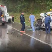 Murió una nena junto a su papá en un terrible choque en plena ruta
