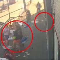 Motochorro chocó a dos nenes y a una mujer mientras huía de la policía