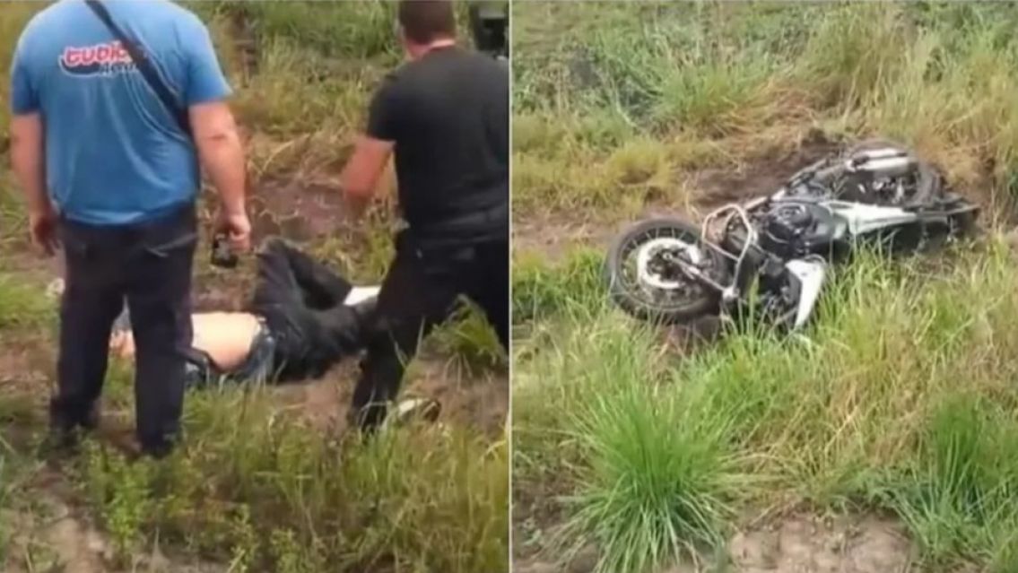 El "Chino" Maidana sufrió un terrible accidente con su moto en la ruta y quedó internado